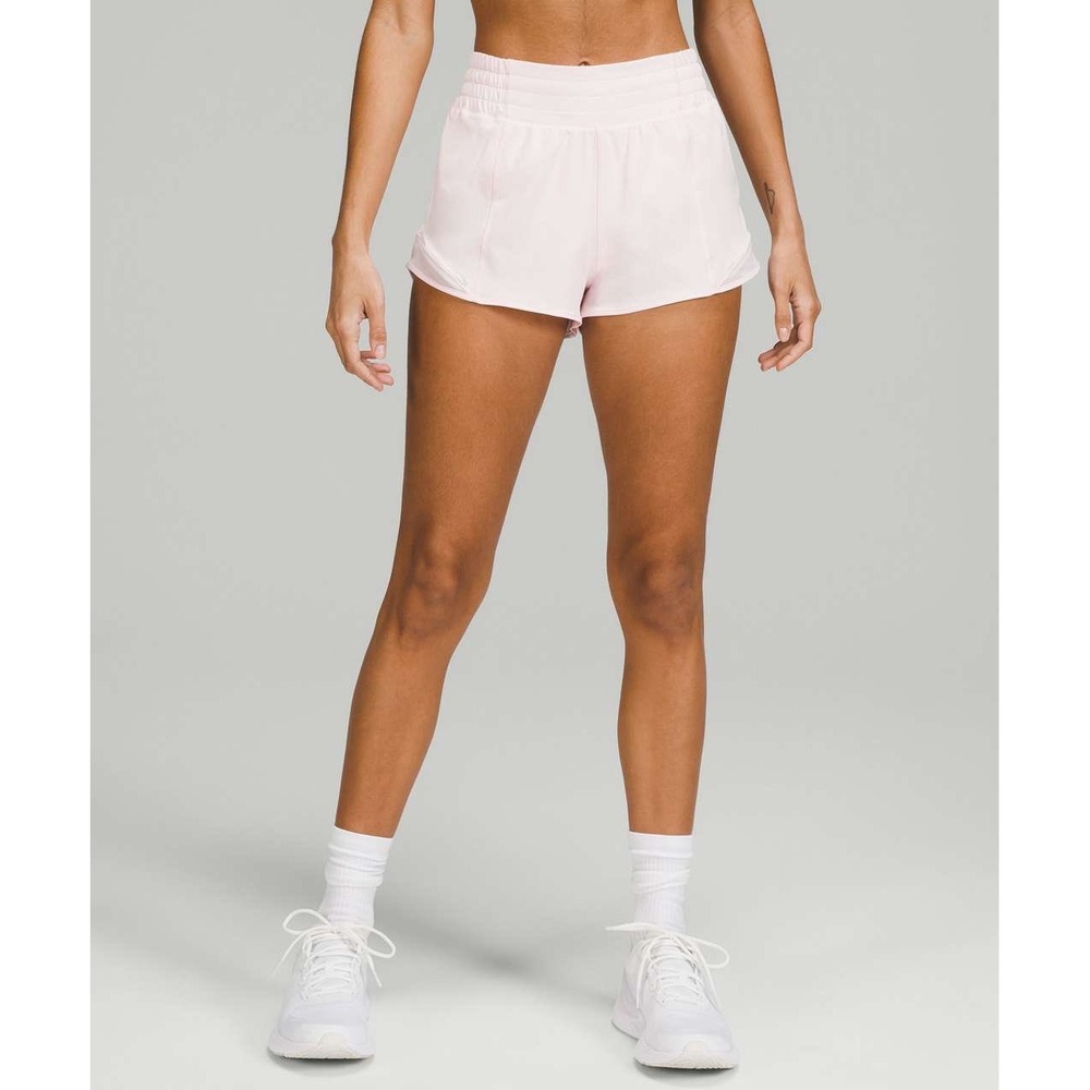 Lululemon Hotty Hot High-Rise Lined Short 2.5 Strawberry Milkshake Pink Size 6